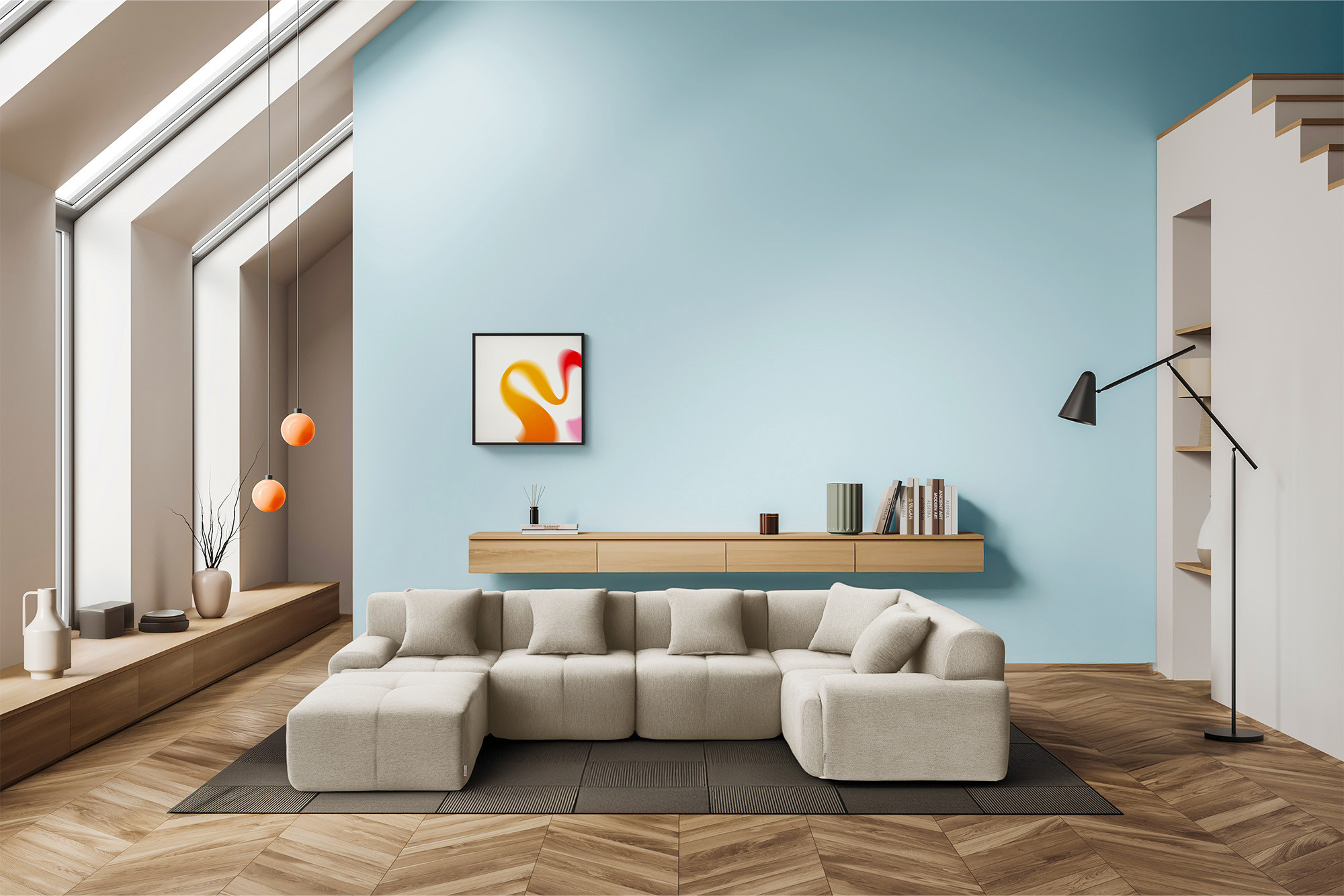 SofaMOUS modular corner sofa with five modules