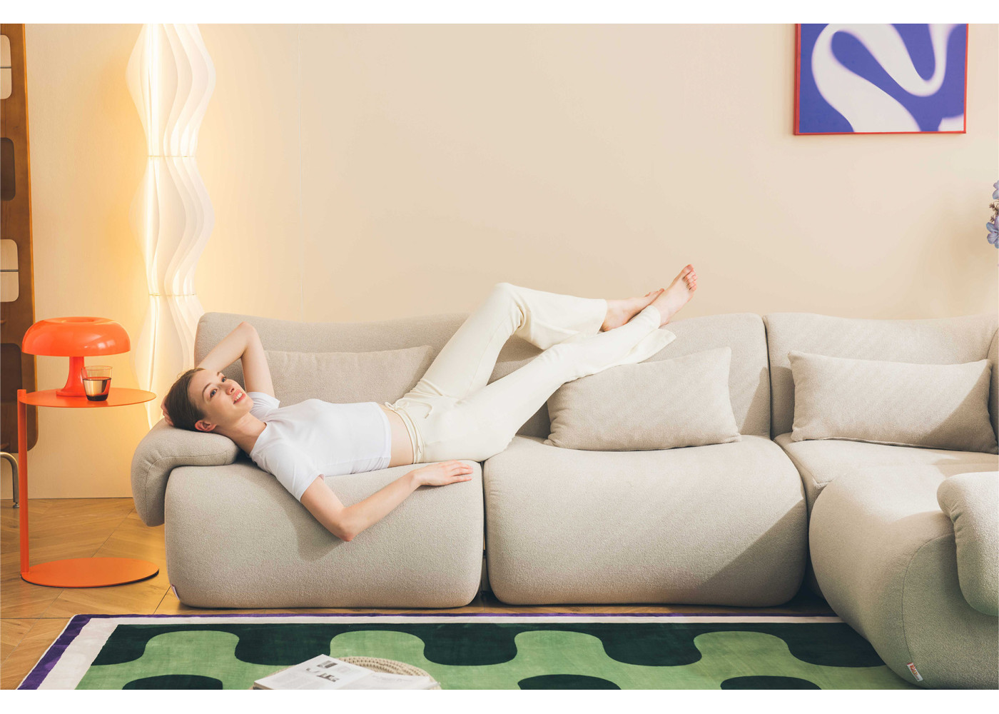 Canapé modulable sofaTIME deux modules