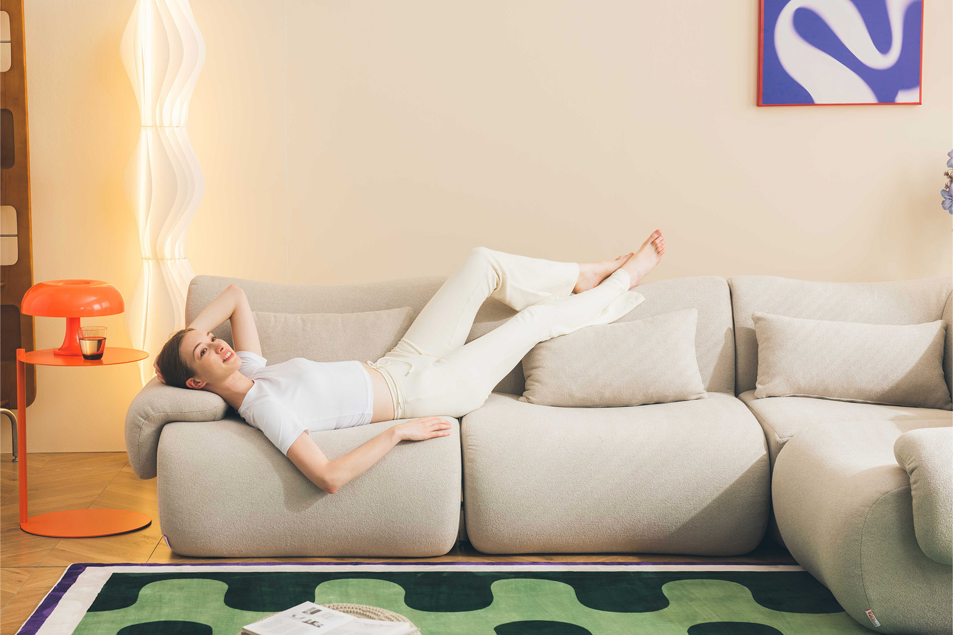 Canapé modulable sofaTIME deux modules