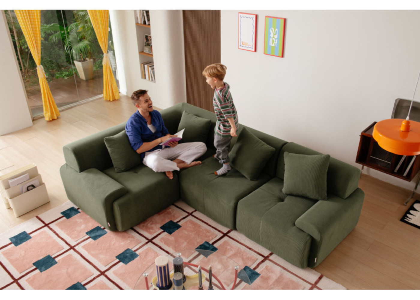 SofaMOUS modular corner sofa with five modules